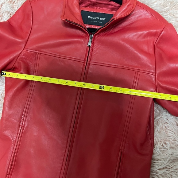 Red leather jacket - Picture 8 of 9